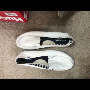 White Sperry Shoes